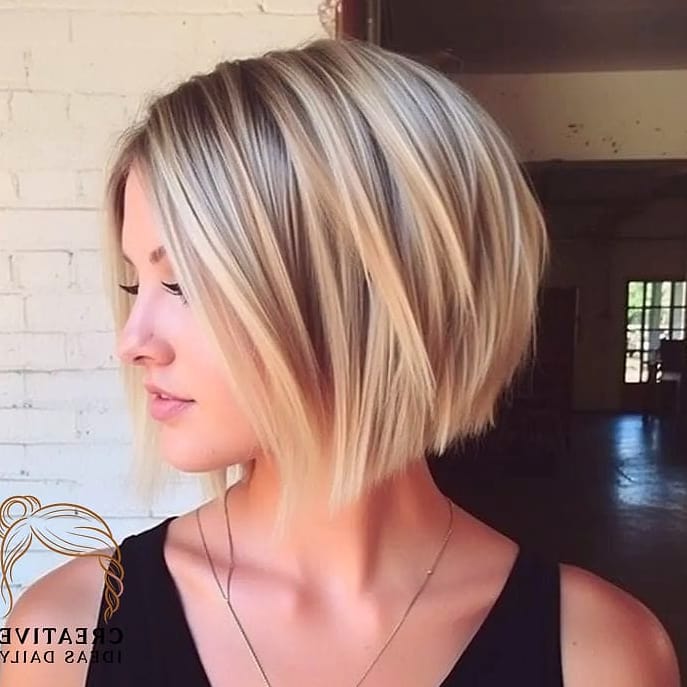 Sleek Bob with Side Part