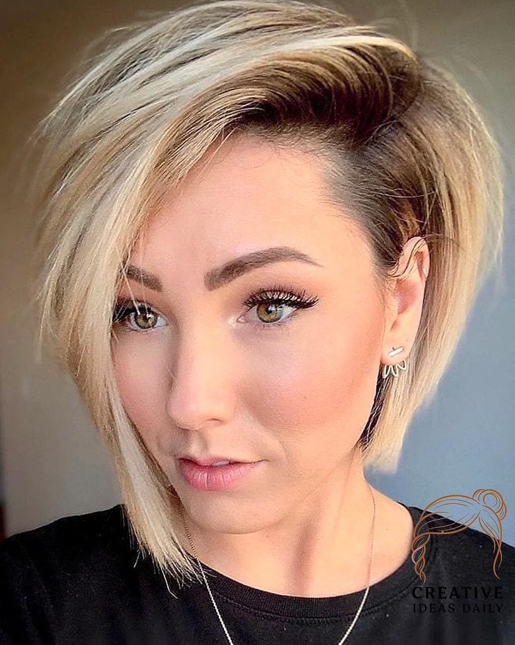 Sleek Bob With Side Part