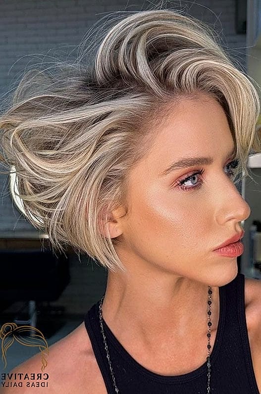 Sleek Bob with Side Part