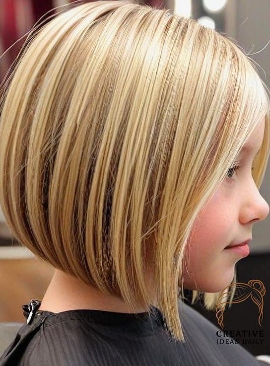 Sleek Bob with Side Part
