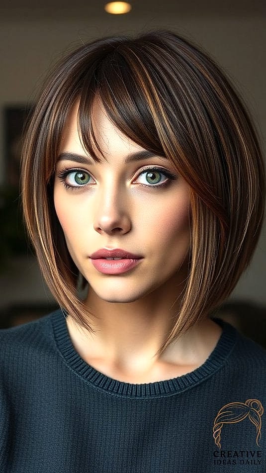 Sleek Chin-Length Bob