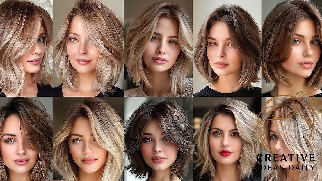 Sleek Chin-Length Bob with Side Part