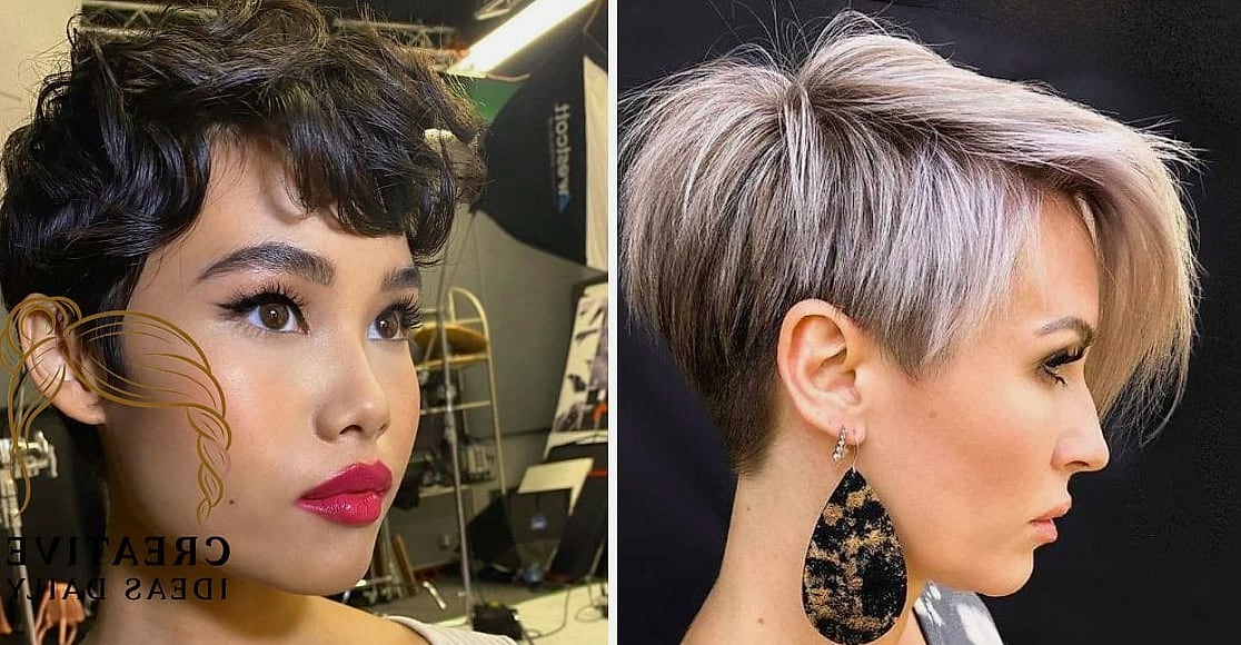 Sleek Pixie With Side Part