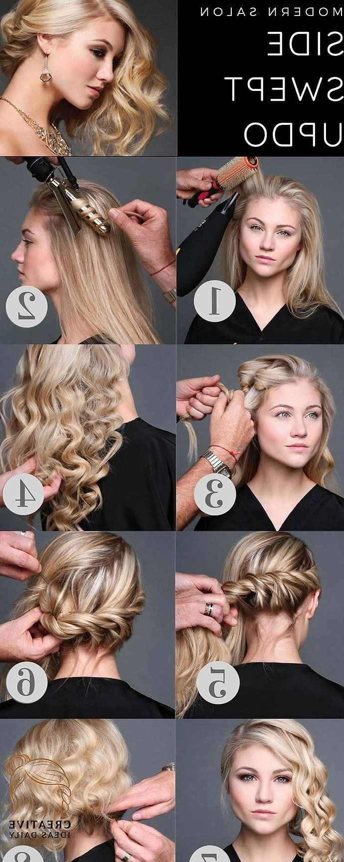 The Sleek Side-Swept Updo