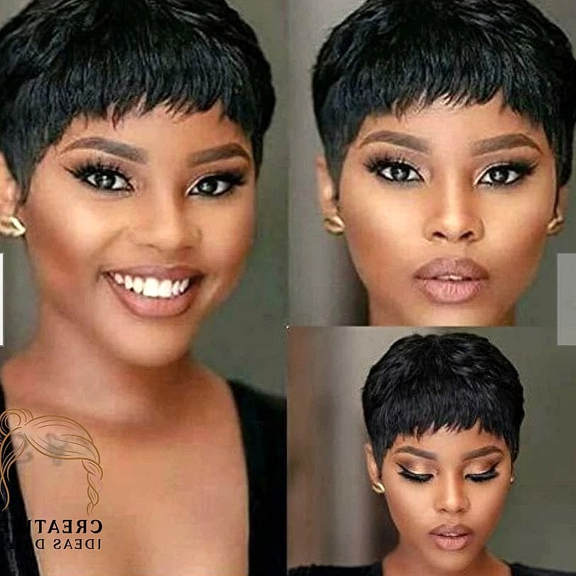 Sleek Side-Part Pixie