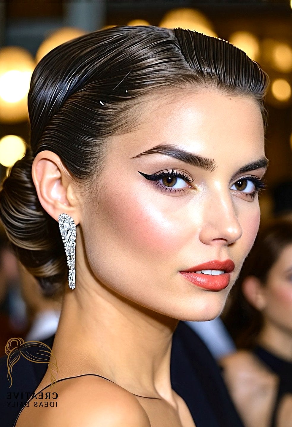 Sleek Slicked-Back Pixie