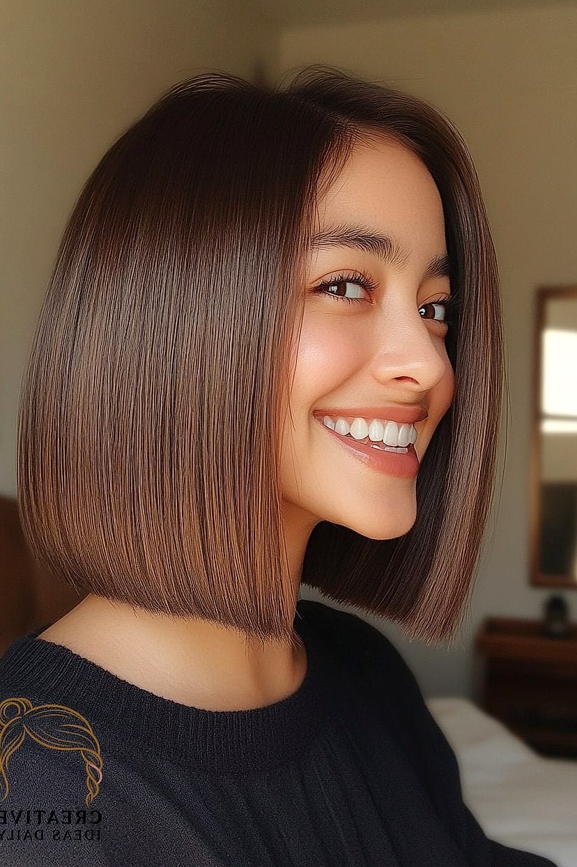 Sleek Straight with Blunt Ends