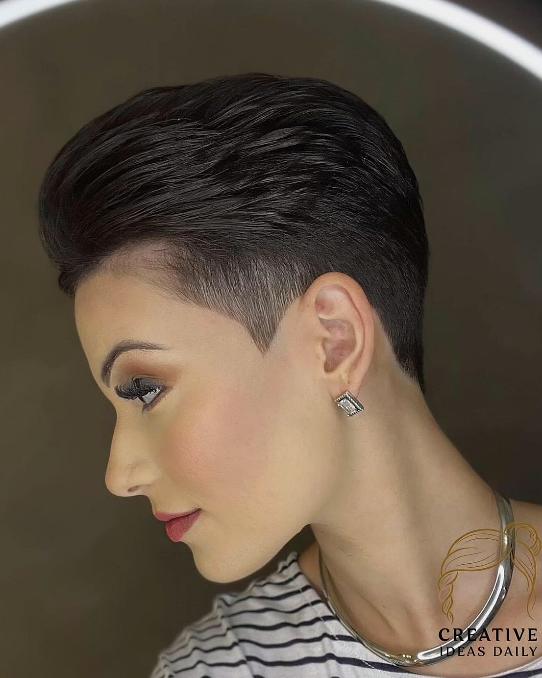 Slicked Back Pixie