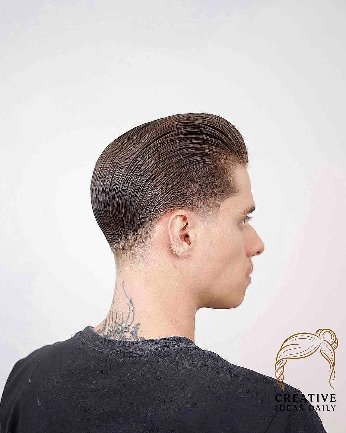 Slicked-Back Wet Look Bob
