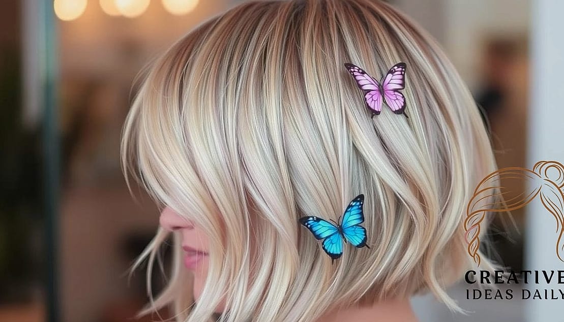 Soft Butterfly Bob For Fine Hair
