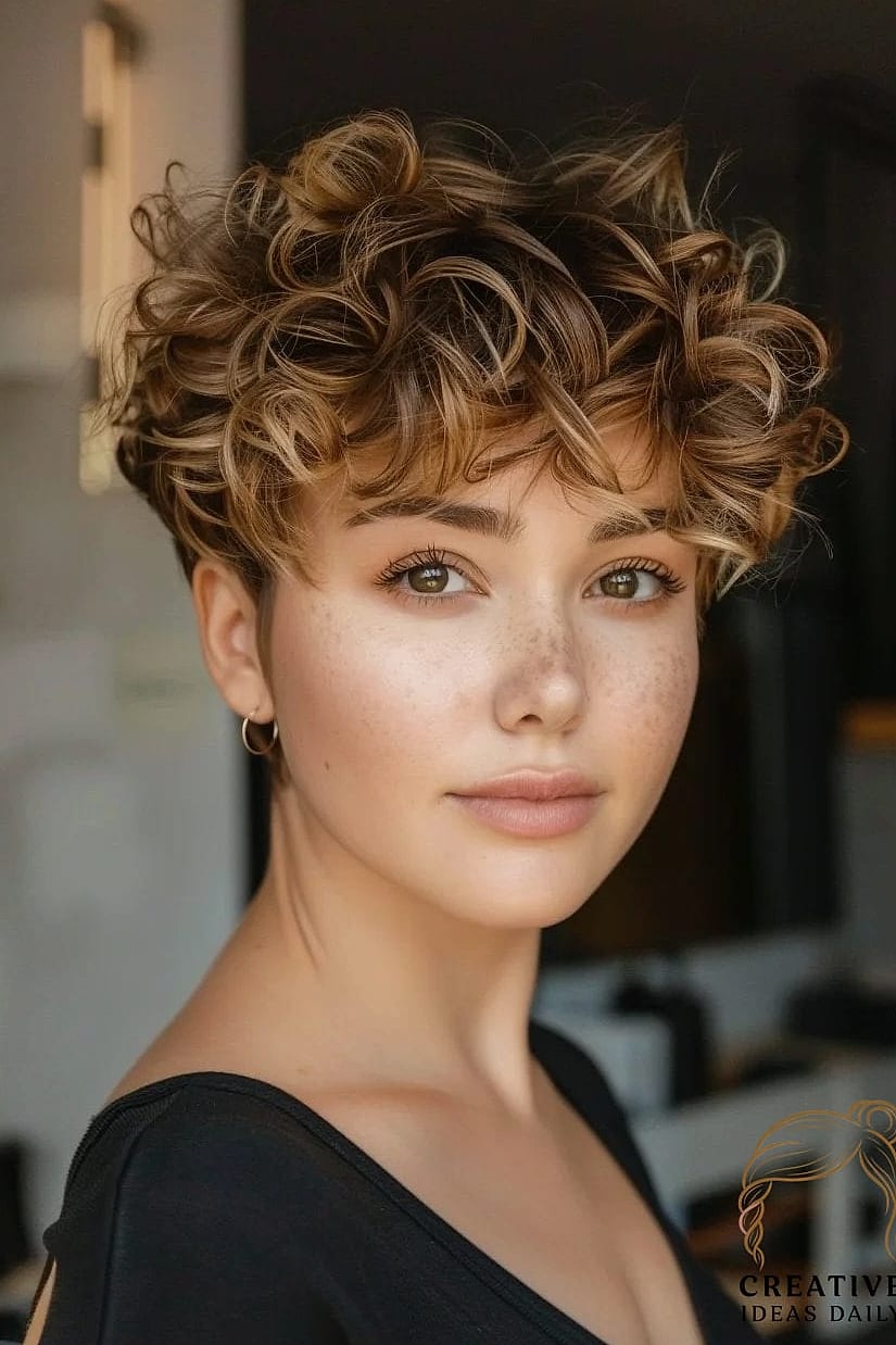 Soft Curly Pixie