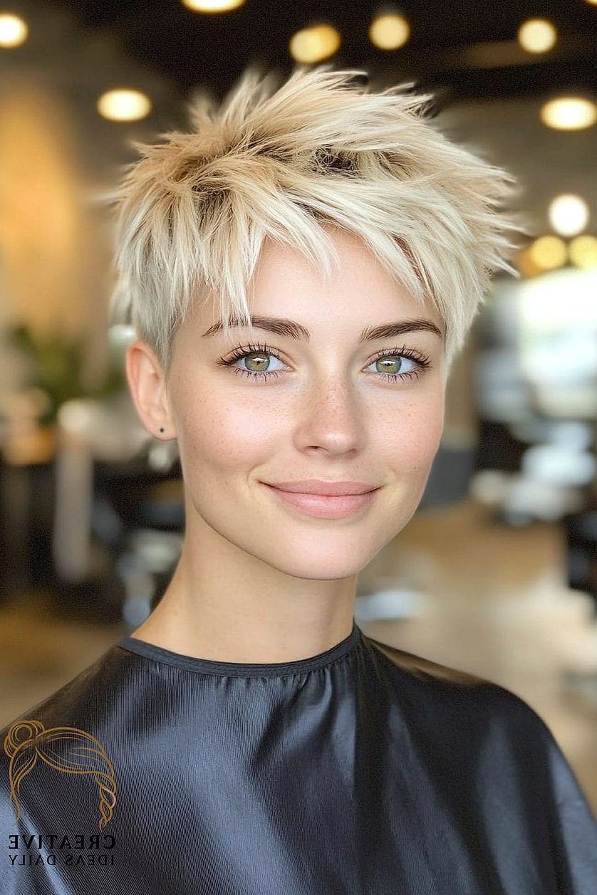 Soft Spiked Crop for Fine Hair