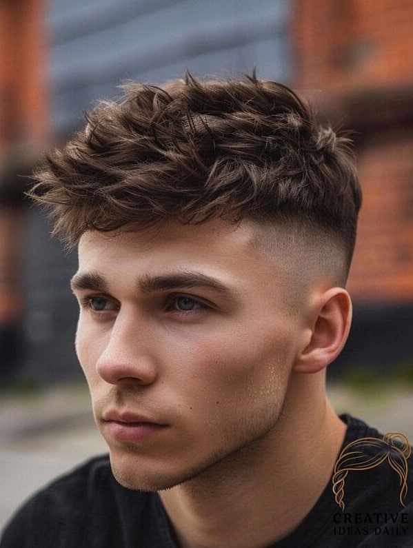 Spiked Crop with Curtain Fringe