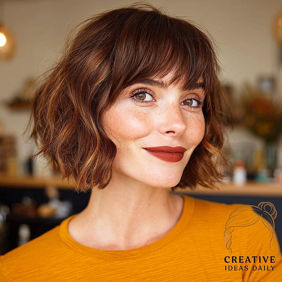 Textured Bob with Balayage