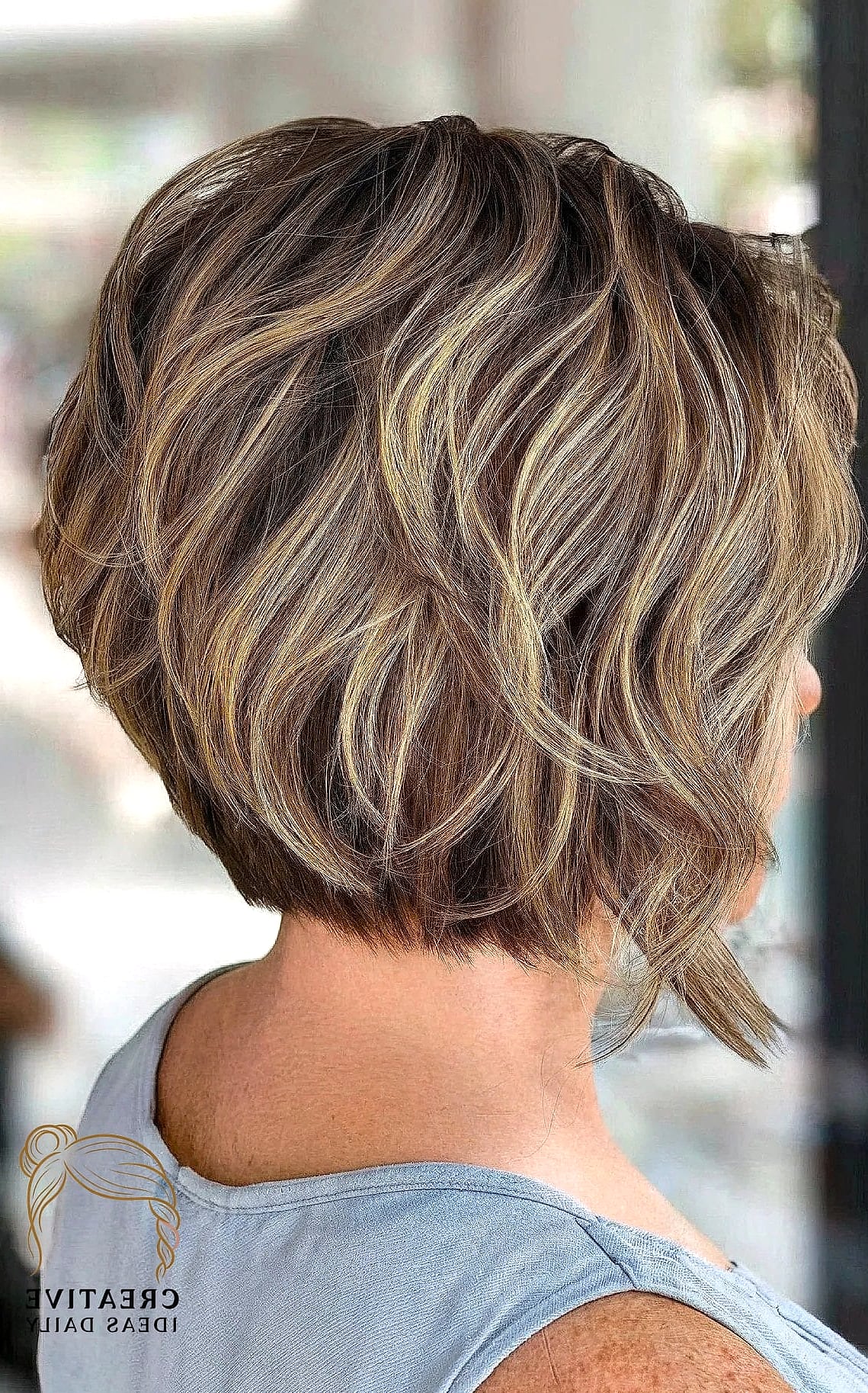 Textured Bob with Undone Waves