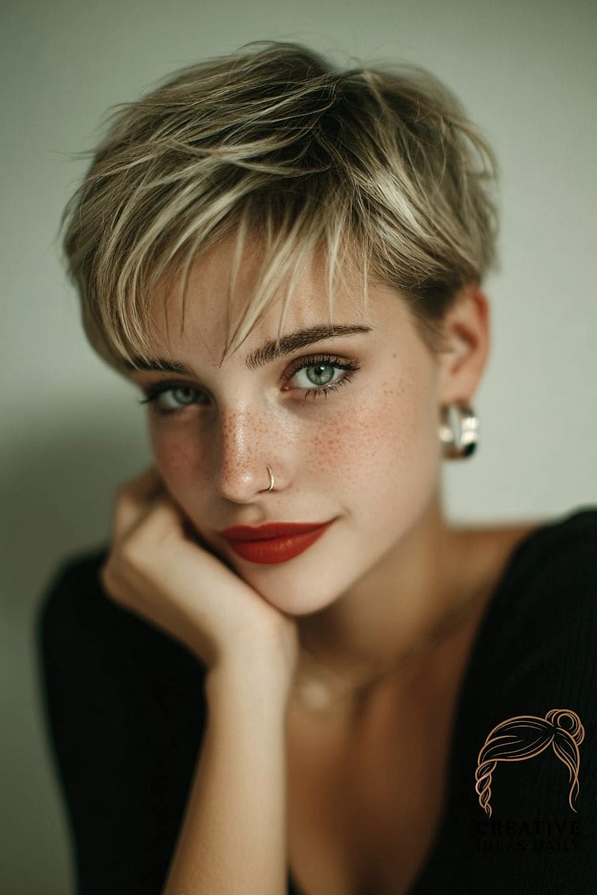 30 90S Pixie Cut Ideas You Need to Try Next 23 Textured Crop with Undercut Nape