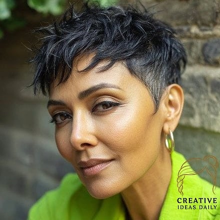 Textured Crop with Undercut Nape