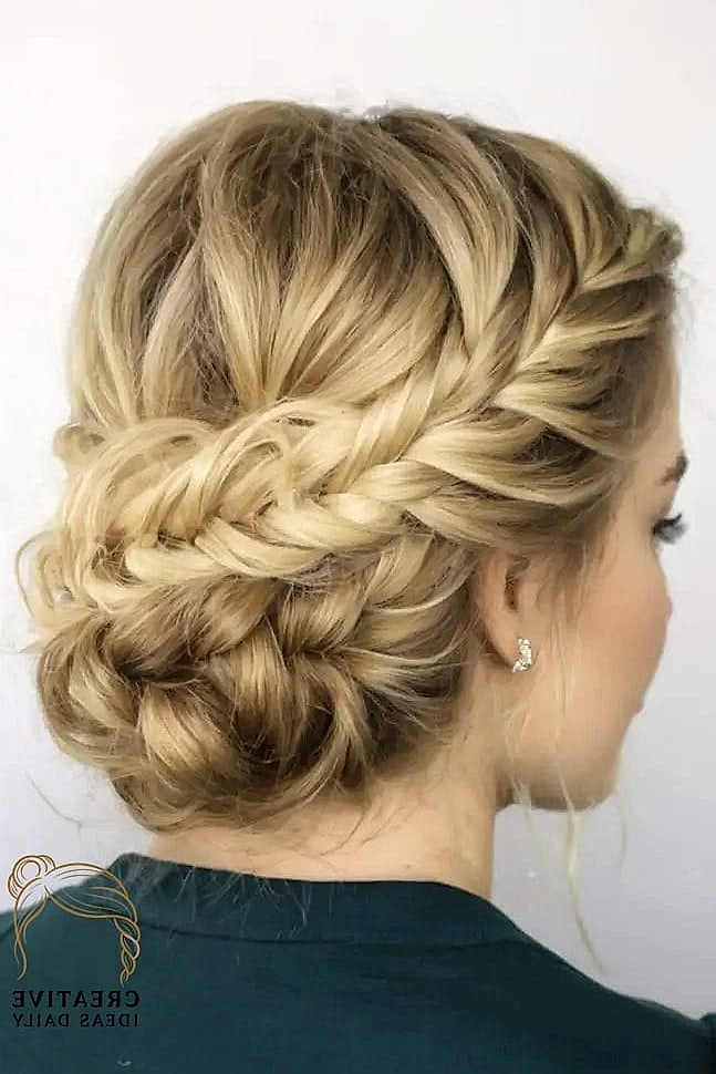 Textured Fishtail Updo