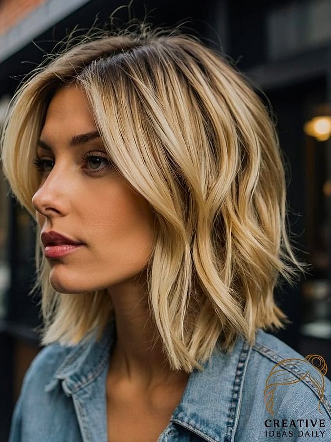 Textured Lob with Root Volume