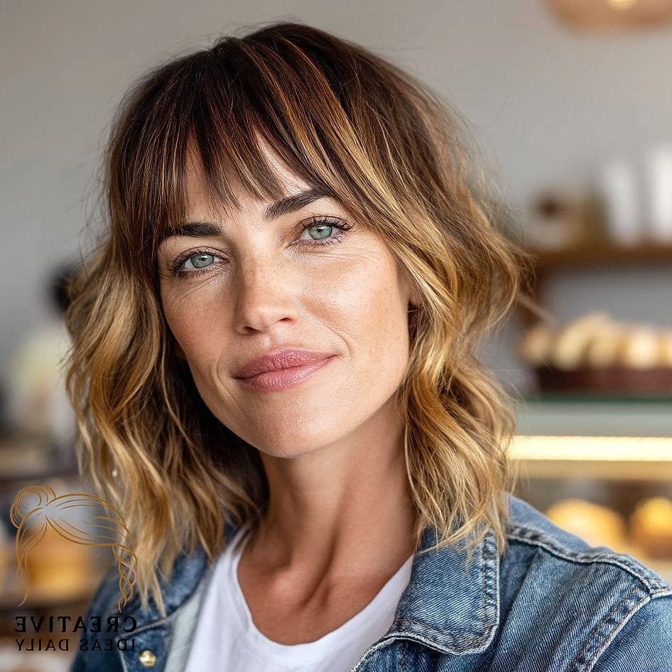 Textured Lob with Balayage
