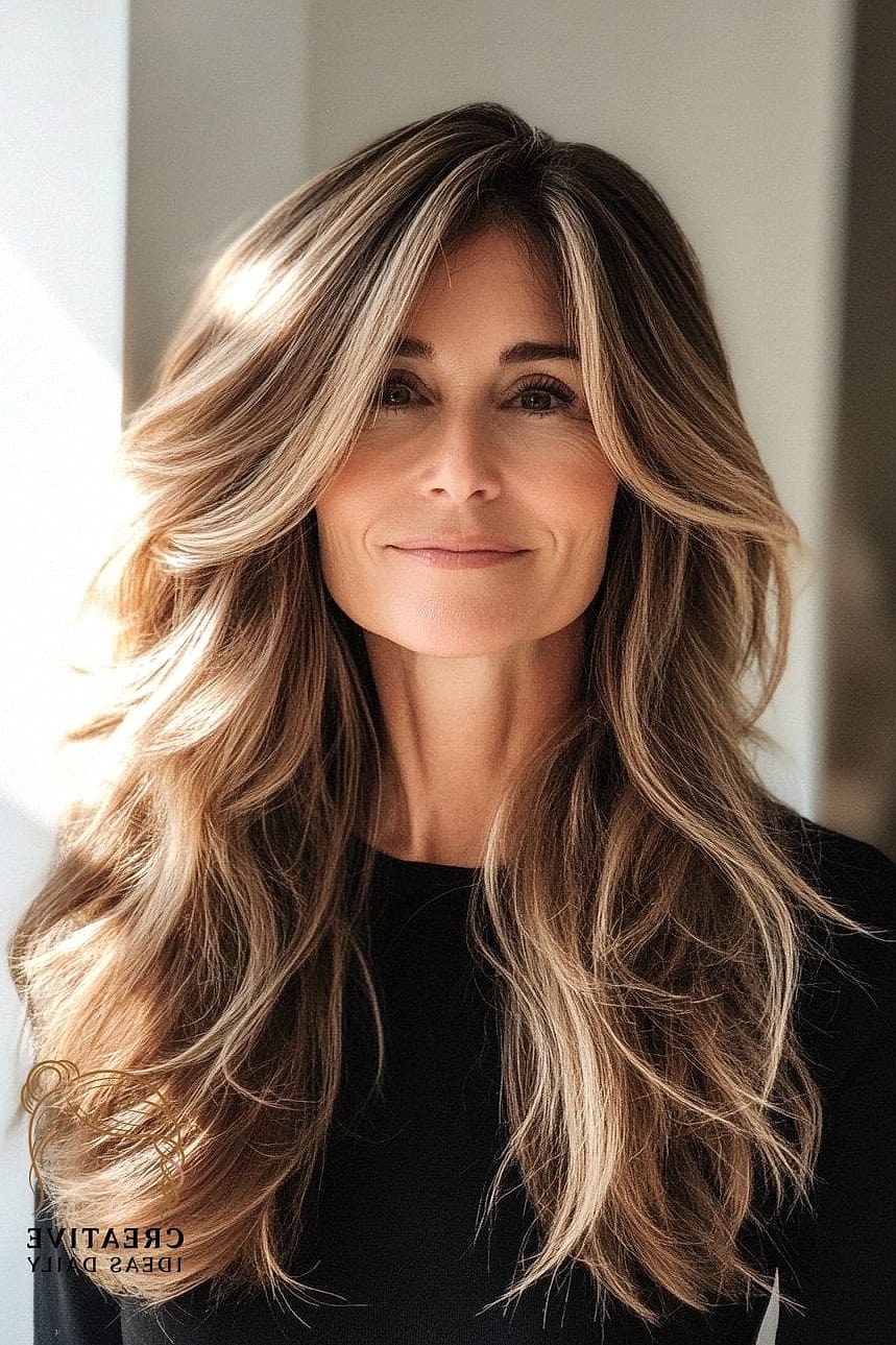 Textured Long Bob with Waves