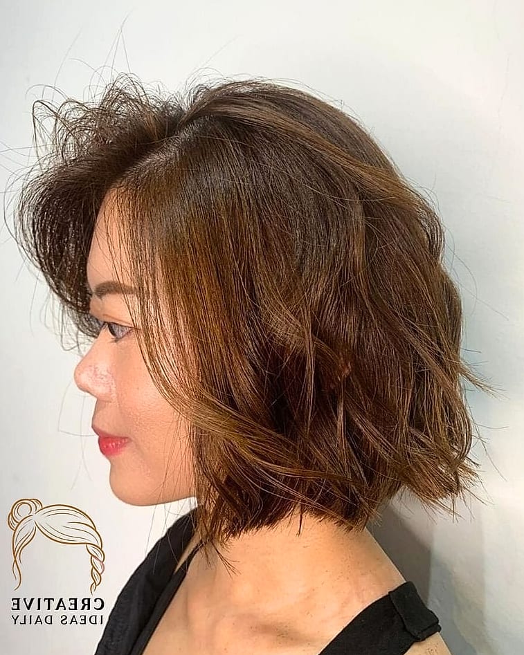Tousled Bob with Root Volume
