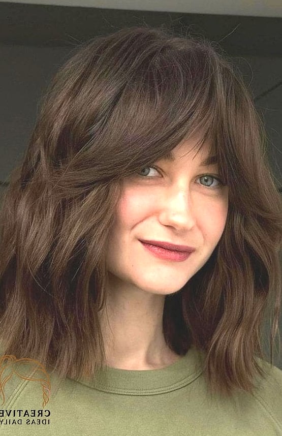 Tousled Fringe with Taper Fade