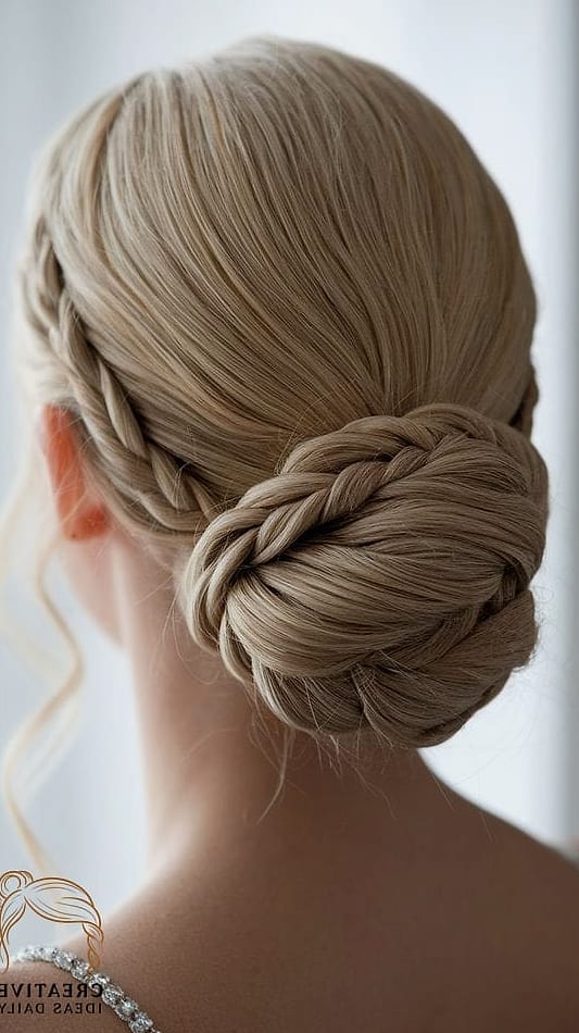 21 Updos For Long Hair Ideas That Are Trending Right Now 8 Twisted Chignon