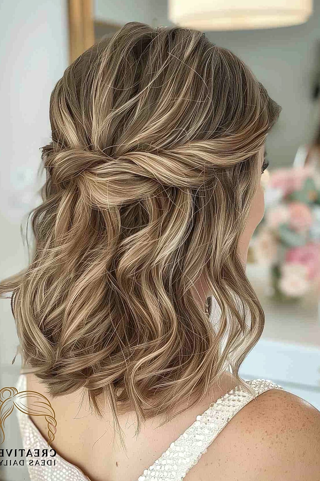 Twisted Half-Up Bun