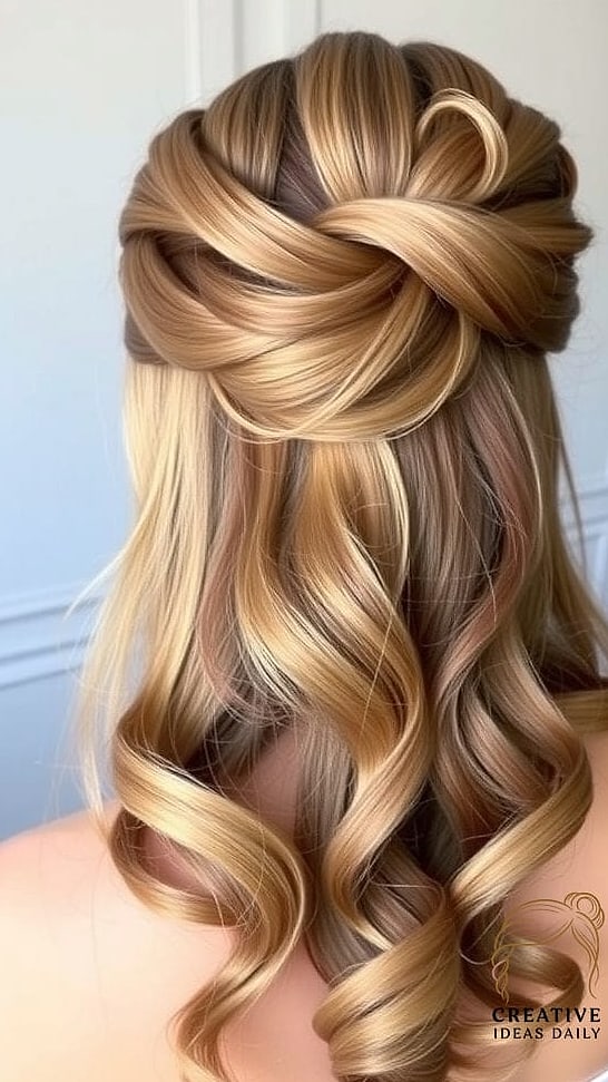 Twisted Half-Up Style