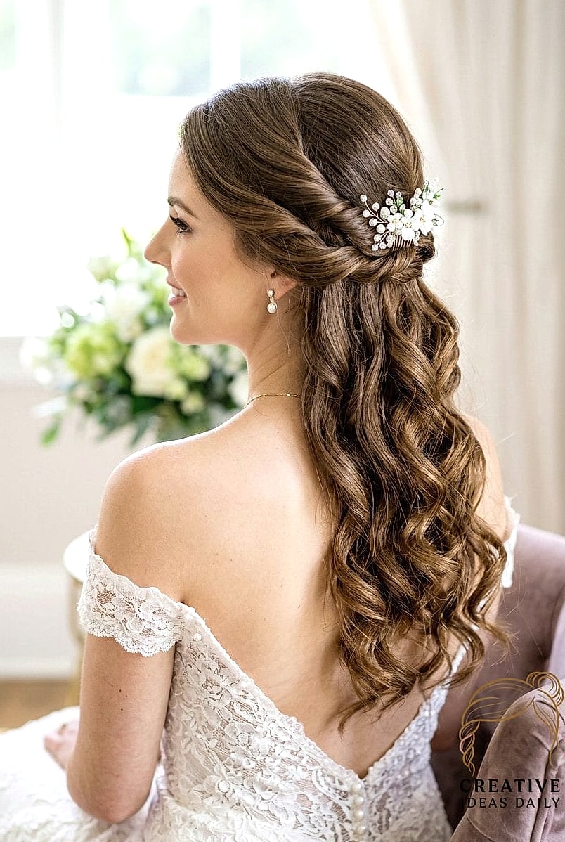 Twisted Half-Up Style