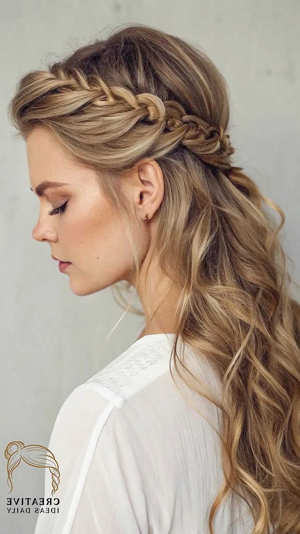 Twisted Half-Up Updo