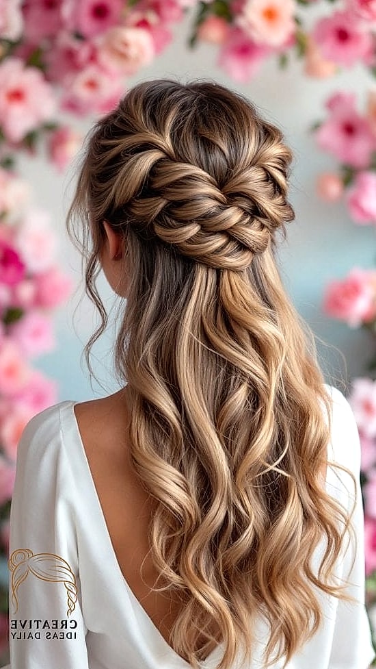 Twisted Half-Up Style