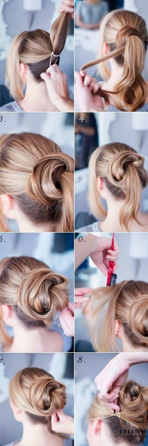 The Twist-and-Pin Fringe Updo
