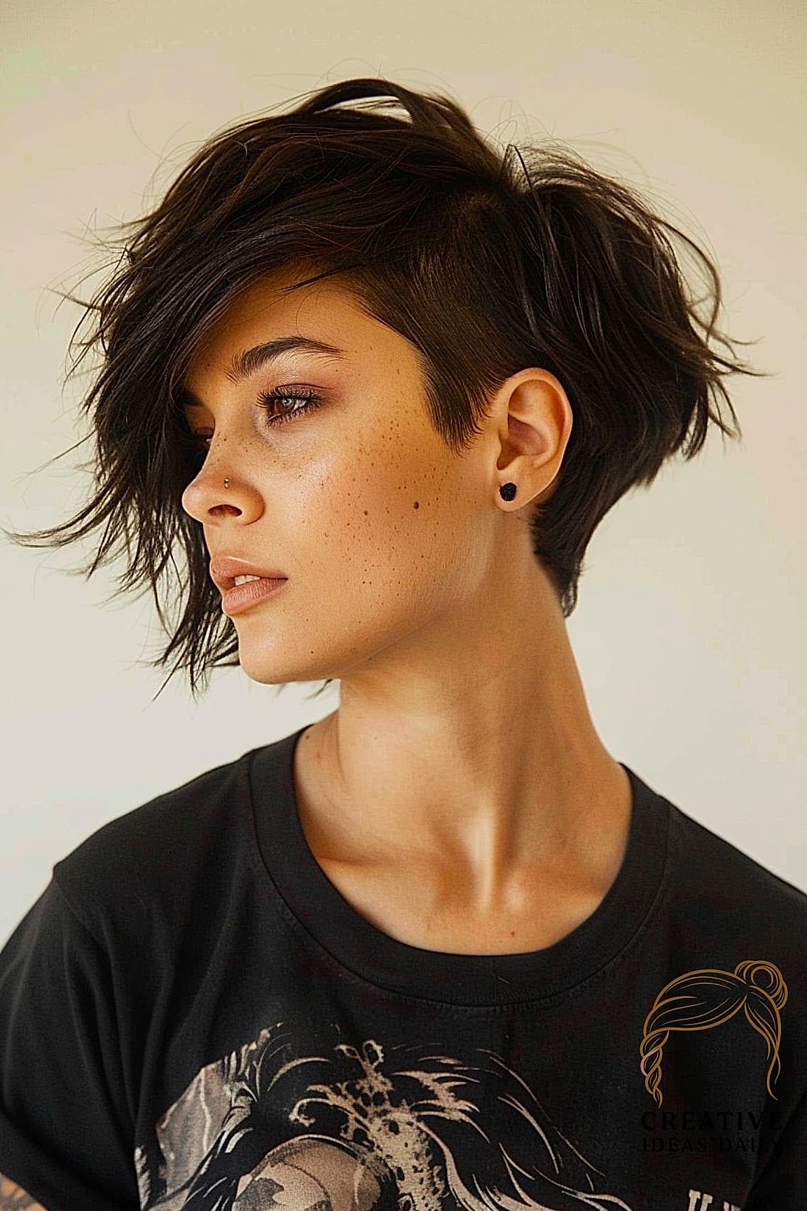 Undercut Bob with Shaved Nape