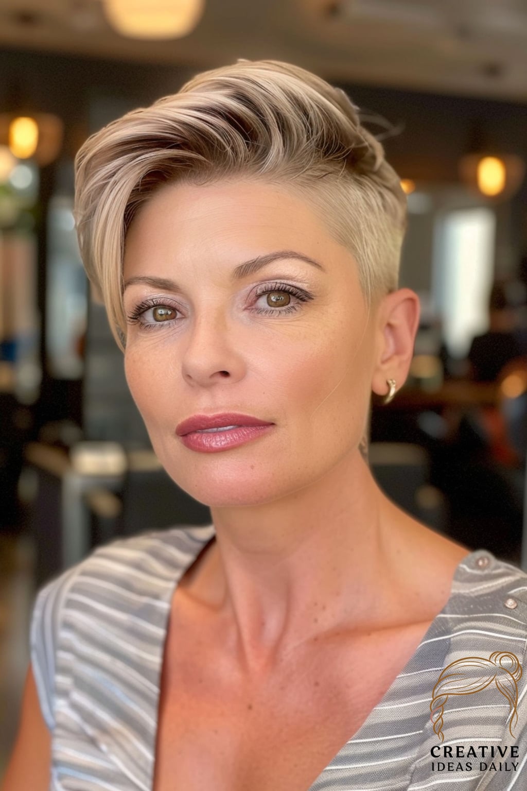 Undercut Pixie for Women Over 40