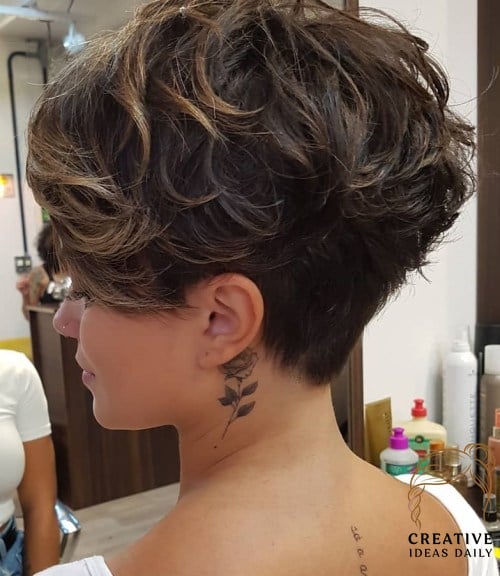 Undercut Pixie for Curly Hair