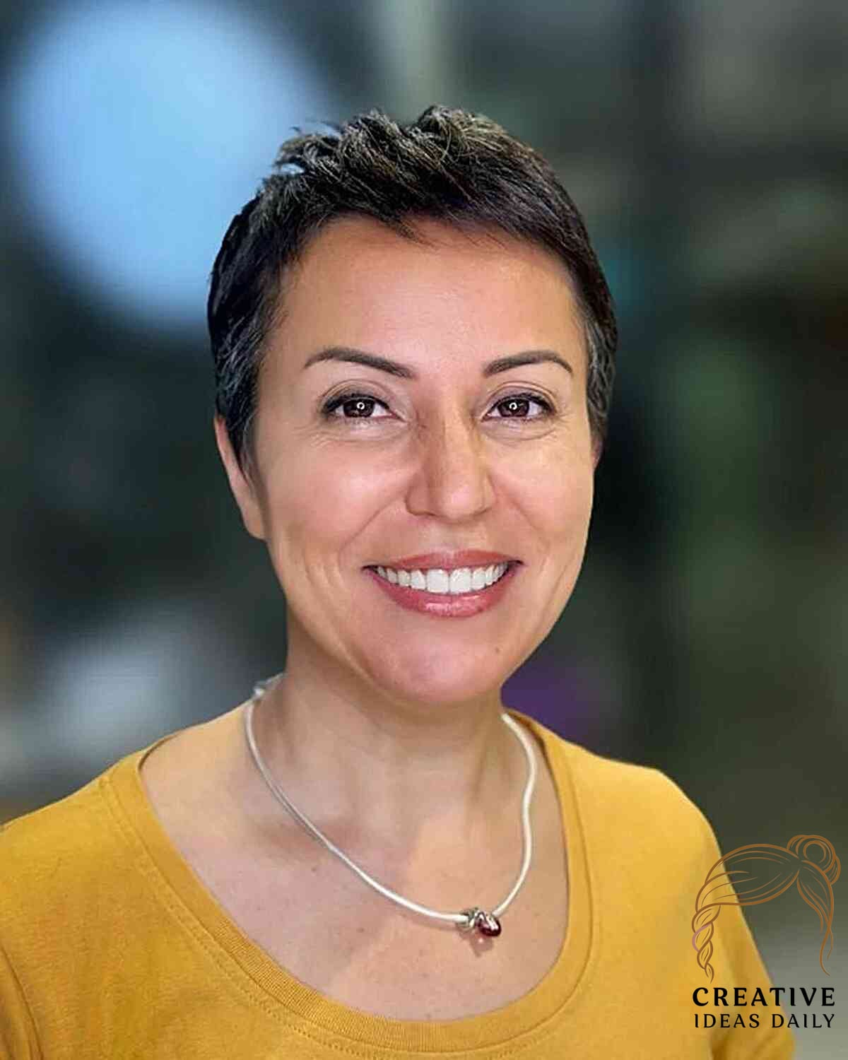 Very Short Side-Parted Pixie Cut