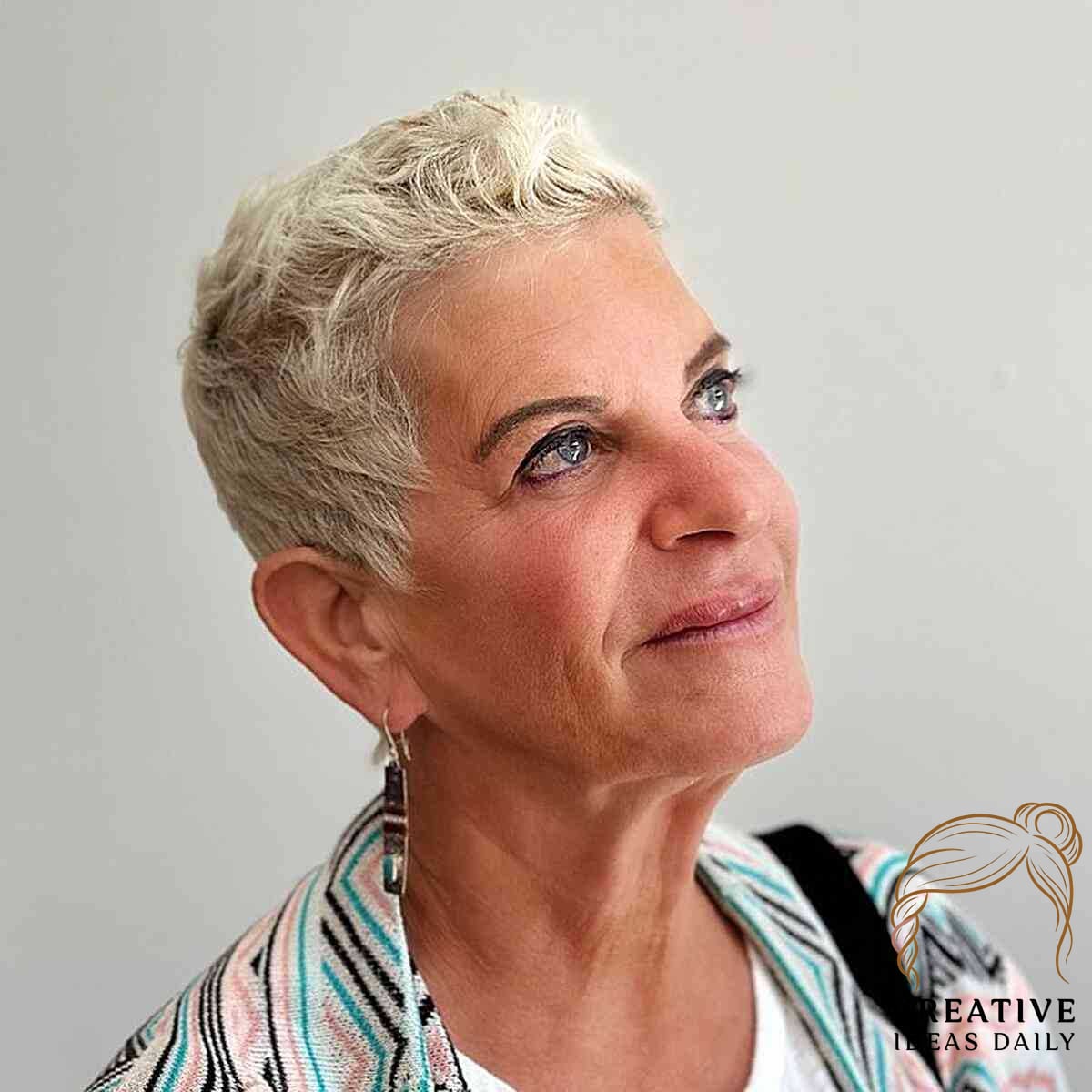 Very Short Pixie Cut with Visible Layers