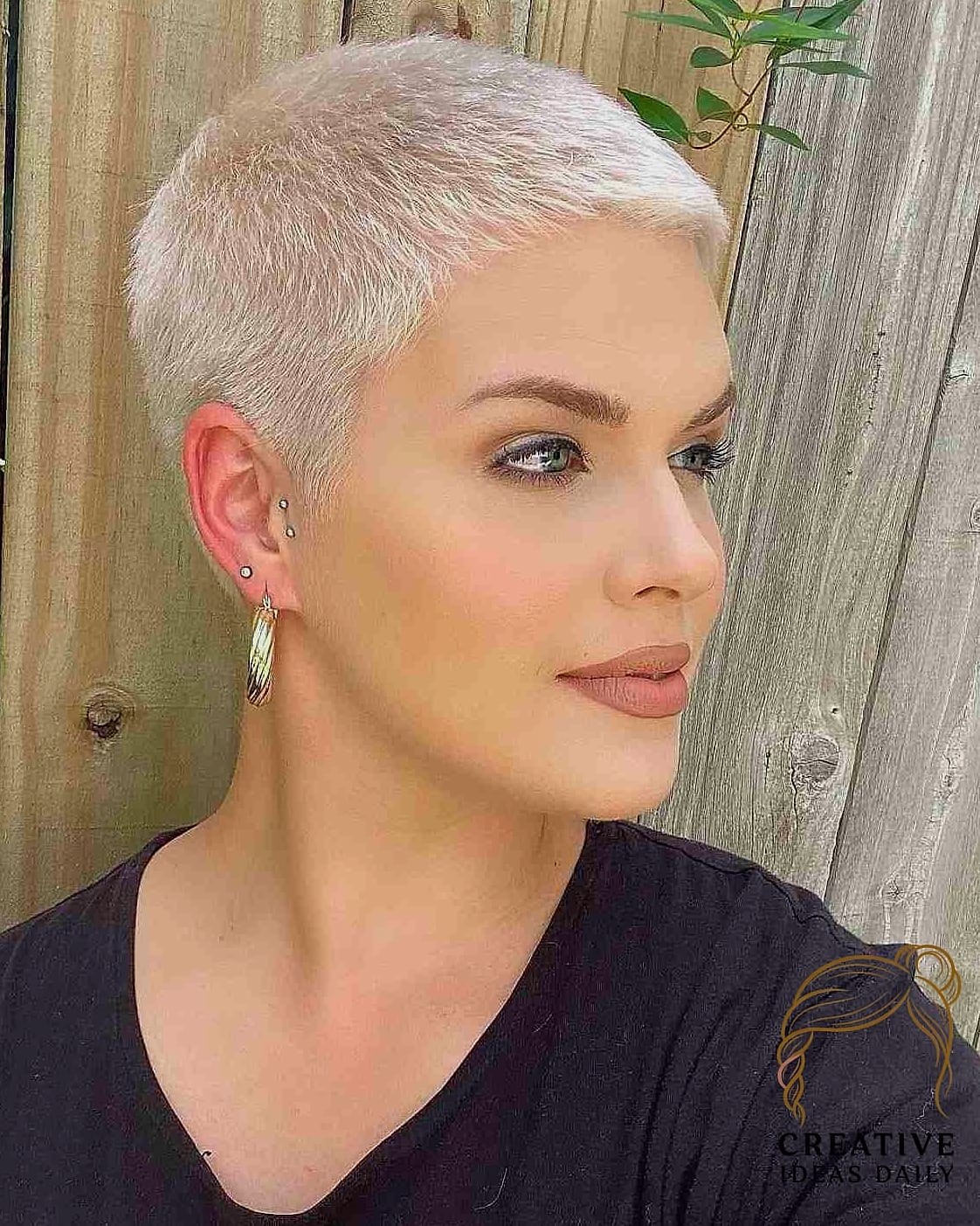 Very Short Textured Bob with Undercut
