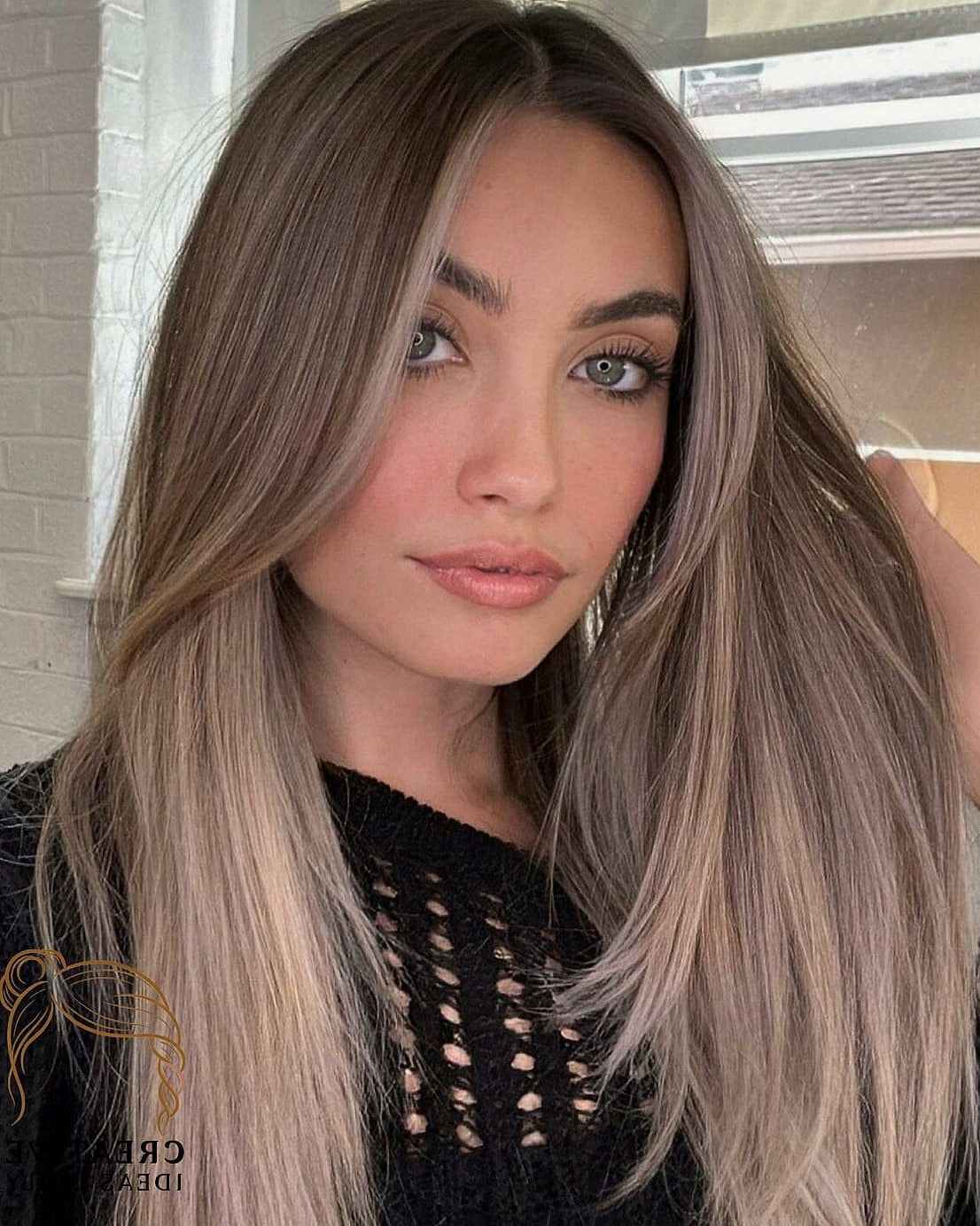 Voluminous Blonde Crop With Curtain Bangs