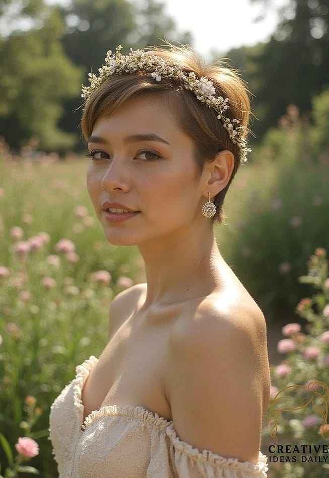 Voluminous Crown Pixie