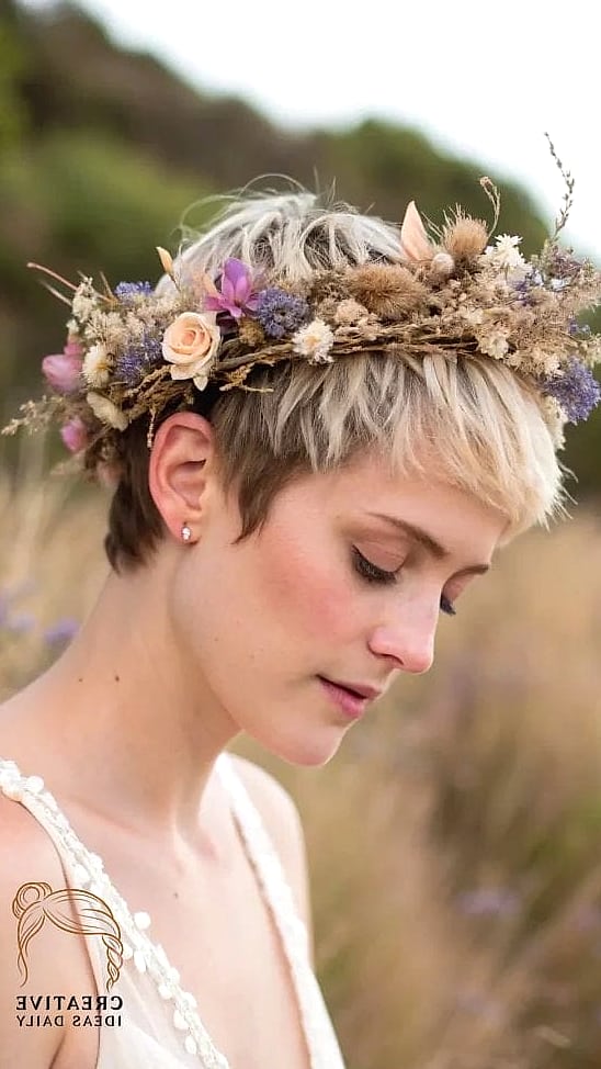 Voluminous Crown Pixie