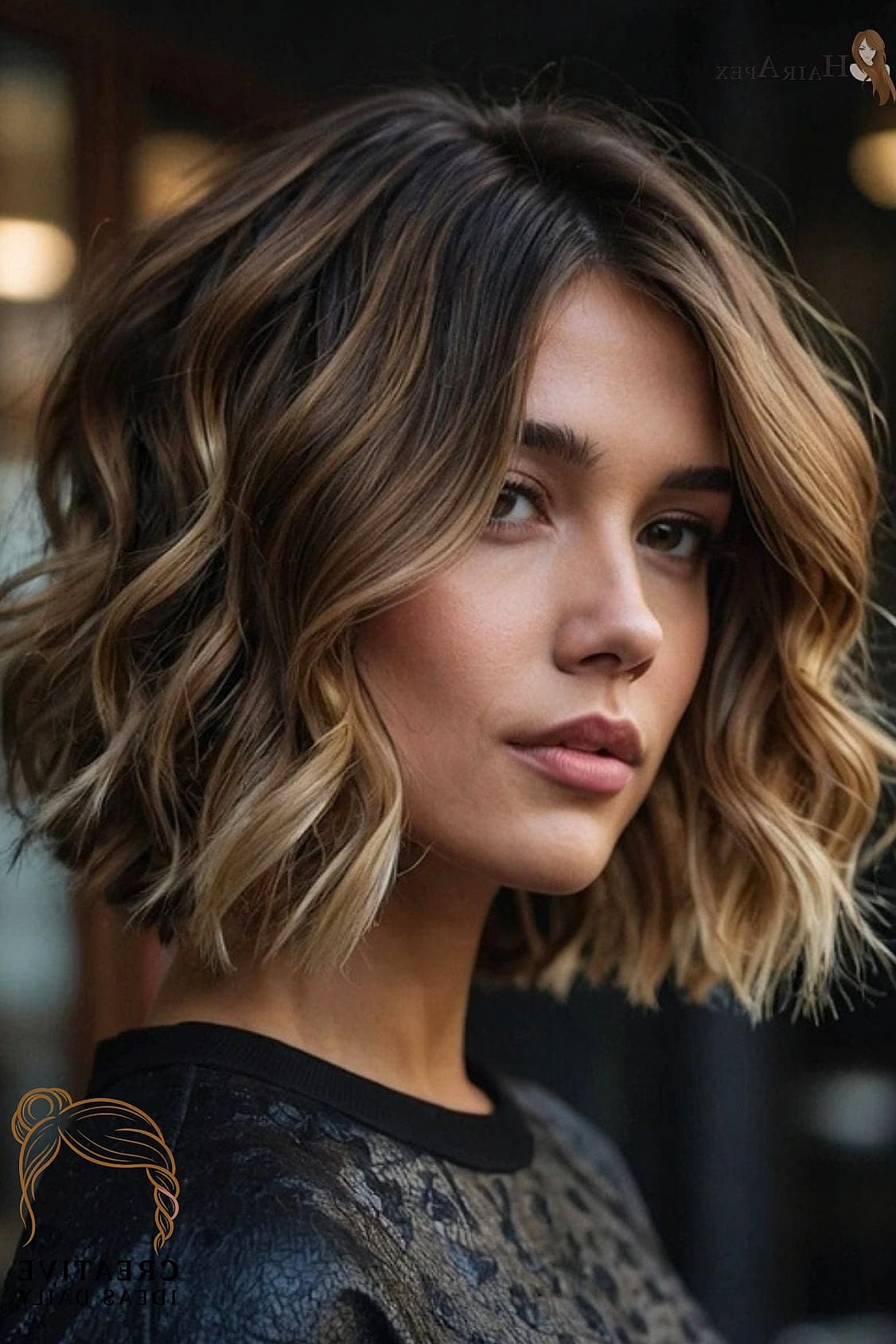 Wavy Lob with Undercut Layers