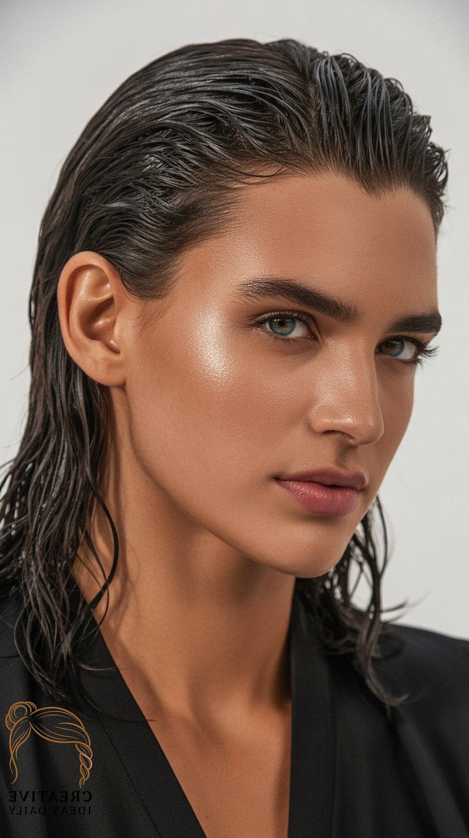 Wet-Look Slick Back