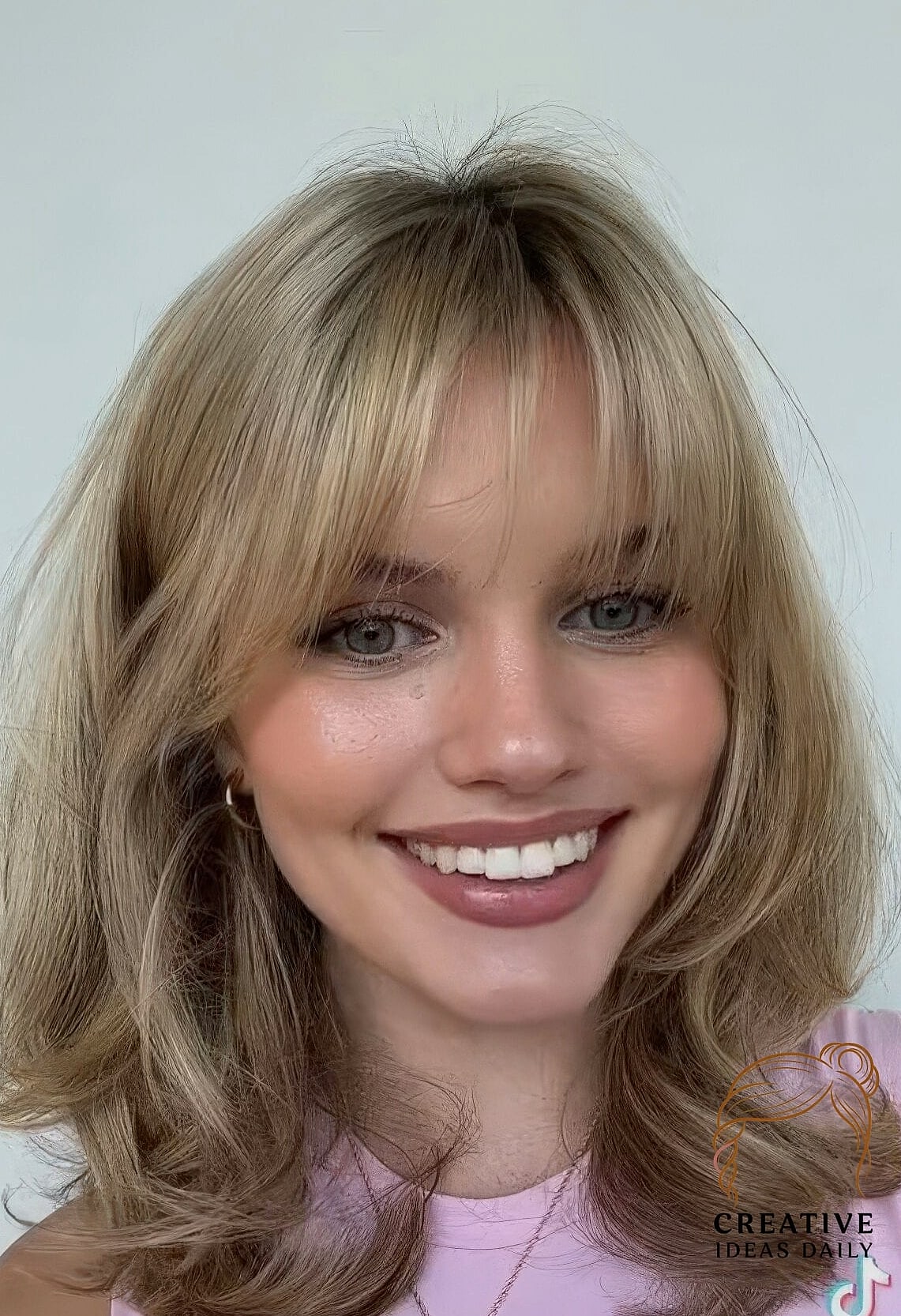 Wispy Bangs Butterfly Bob