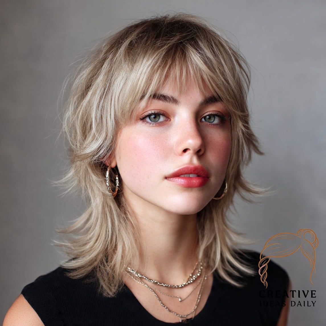 Wolf Cut With Wispy Bangs